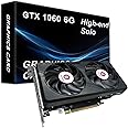 GPVHOSO GTX 1060 6GB Computer Graphics Card, GDDR5 192bit 8K HDR VR Ready, 1060 Video Cards for Gaming PC, Tarjeta Gráfica Support Direct X12 PCIe3.0 * 16, Dual Cooling Fans, HDMI + 2*DP