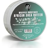 RA COSMETICS Whipped Shea Butter Eucalyptus &ndash; 6oz | 100% Pure and Natural African Shea Butter for Men &amp; Women - Ultimate Handcrafted Moisturizer with Essential Vitamins for Radiant Skin &amp; Hair