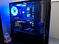 Amazon Com Thermaltake View 31 Dual Tempered Glass Spcc Atx Mid Tower Tt Lcs Certified Gaming Computer Case With 2 Blue Led Riing Fan Pre Installed Ca 1h8 00m1wn 00 Computers Accessories