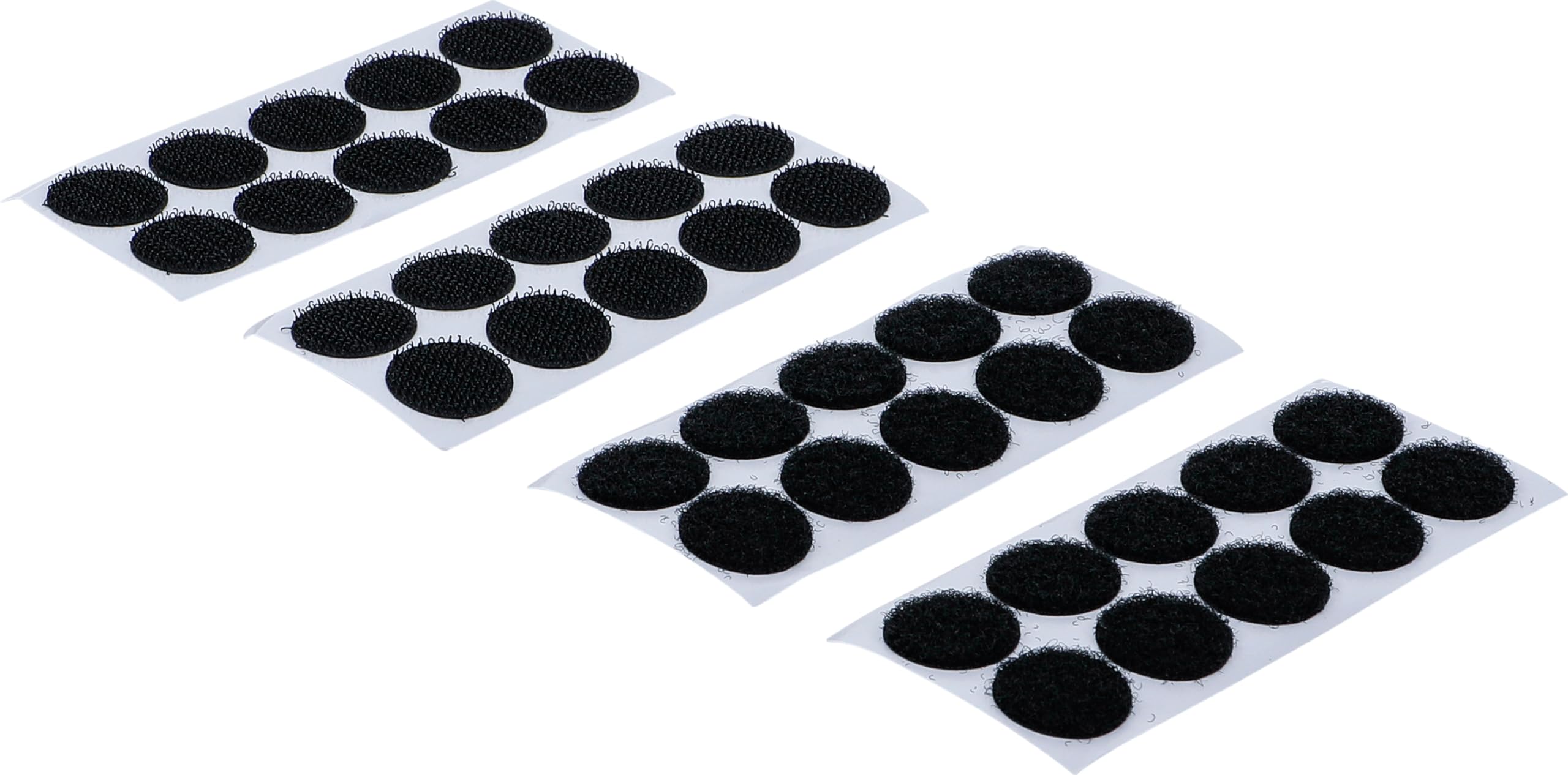 BGS Diy 80557 | Hook and Loop Dots | self-adhesive | black | 40 pcs.