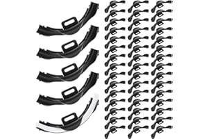 Pushglossy 1/2" PEX 90 Degree Elbow Fittings - 50 Pcs, Black