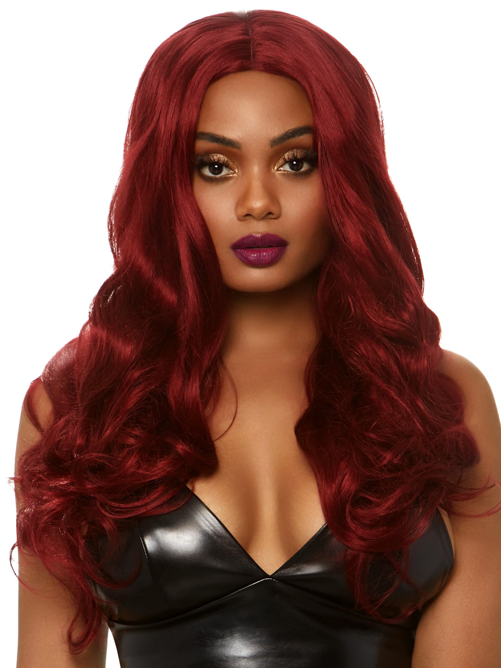 Leg Avenue A2829 - Long Wavy Wig, One Size (Burgundy)