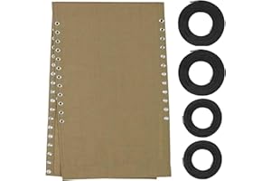 OSTLTTYN Zero Gravity Chair Replacement Fabric with Bungee Cord Kit, 21 Inch Wide Repair Cloth with Replacement Cord for Oversized XL Anti Gravity Chairs Outdoor Folding Recliner Lounge Lawn Sling Chairs, Tan