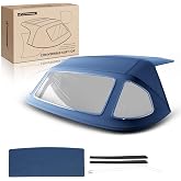 A-Premium Blue CVC Convertible Soft Top, Compatible with Mercedes-Benz | for 380SL 1981-1985, 450SL 1975-1980, 560SL, 1986-1989, With Clear Window, Replace# MBZ1074651-651