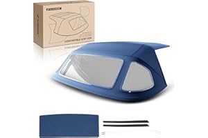 A-Premium Blue CVC Convertible Soft Top Compatible with Mercedes-Benz 380SL 1981-1985, 450SL 1975-1980, 560SL, 1986-1989 Repl