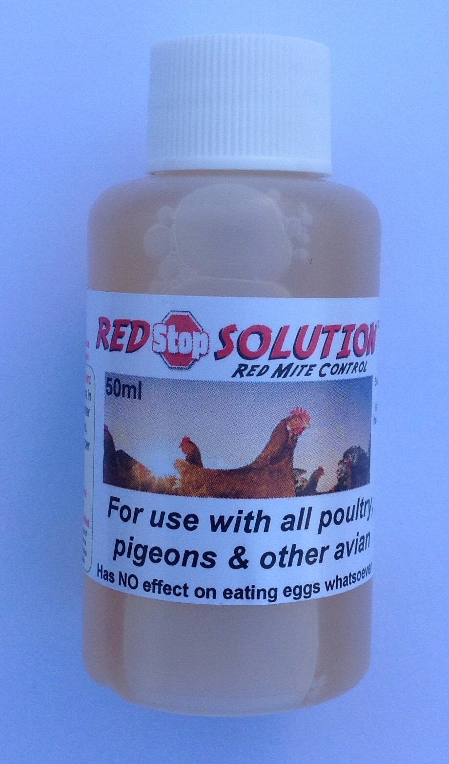 50ml Red Stop Solution Red Mite Control for Chickens Poultry Birds Hatching eggs