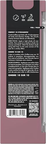 e.l.f. Perfect 10 Eyeshadow Palette Nude Rose Gold 10 Shades Vegan Cruelty-Free view 5