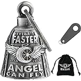 Dream Apparel Motorcycle Bells for Bikers Guardian Angel Gremlin Motorcycle Bells for Motorcycle Rider Key Chain for Luck