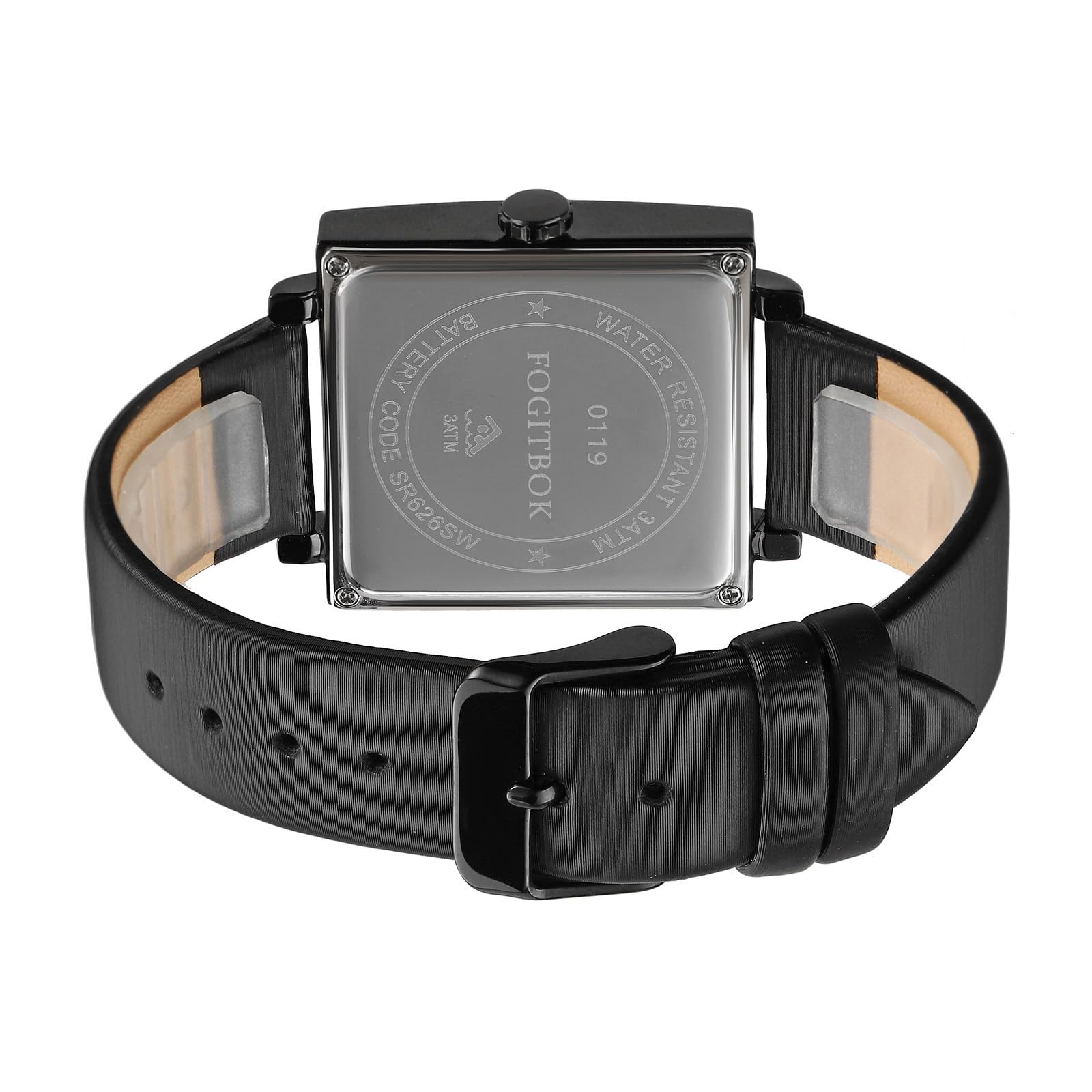 Fogitbok Women's Waterproof Leather Watch - Quartz Wrist Watch for Small Wrists, Thin Design