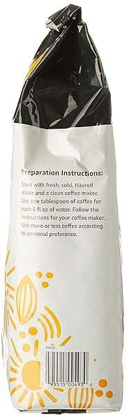 AMAZON BRAND – HAPPY BELLY BREAKFAST BLEND GROUND COFFEE, LIGHT ROAST, 2 POUND (PACK OF 1)