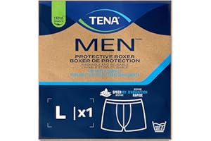TENA Men's Washable Underwear, Large, 20 Count
