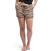 Hello Mello Signature Lounge Shorts Womens Soft Relaxed Pajama Bottoms Roomy Wide Leg Drawstring Waist Side Pockets