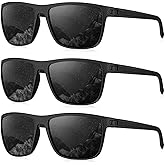 KALIYADI Polarized Sunglasses for Men, Lightweight Sun Glasses with UV Protection for Driving Fishing Golf