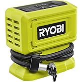Ryobi - 18 V One+ 11 Bar Wireless Compressor - Tyre and Ball Inflation - Comes with 3 Tips (without Battery) - RPI18