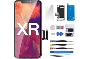 CYKJGS for iPhone XR Screen Replacement 6.1" 3D Touch LCD Display Digitizer Full Assembly Repair Tools Front Glass Screen Protector and Waterproof Adhesive Sticker Fix Kit A1984 A2105 A2106 A2108