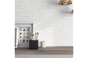 BeNice Stick on Subway Tiles Peel and Stick Backsplash, Adhesive Wall Tiles Peel and Stick Imitaiton Marble Tiles Stickers(10
