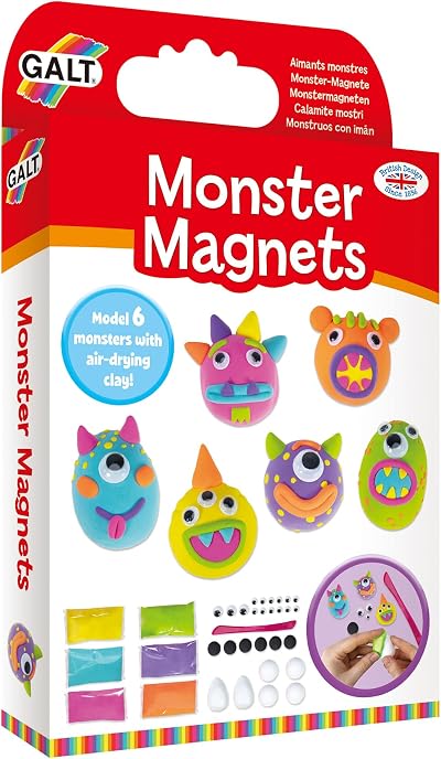 Galt Monster Magnets Craft Kit for Kids Ages 6+ Creative Case