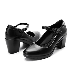 Cusolemore Closed Toe Heels for Women with Arch