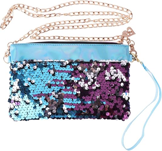 small blue clutch bag
