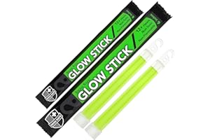 Swiss Safe Premium 6" Glow Sticks - Extra Bright, 12+ Hour Duration, Emergency Ready