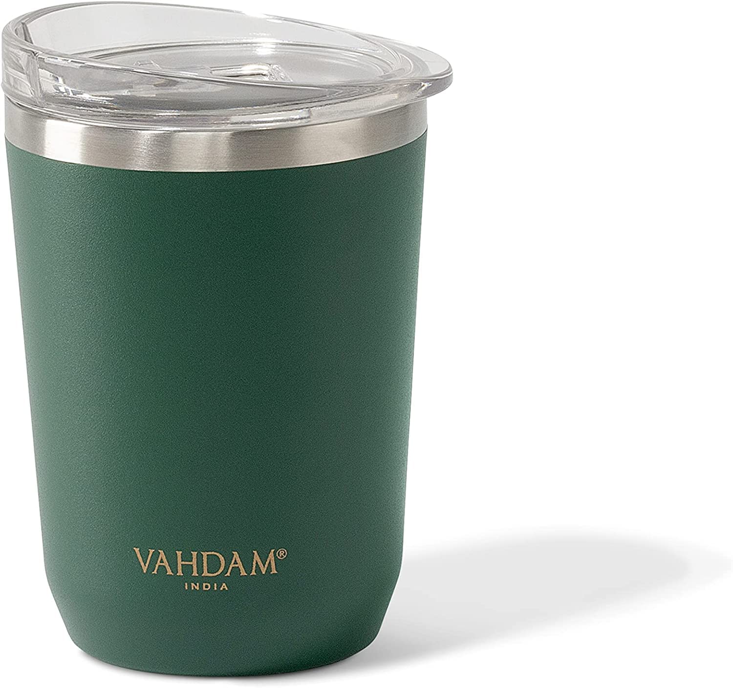 VAHDAM, Stainless Steel Tumbler (11.8oz/350ml) Insulated Cup Reusable Stainless Steel Tumbler | Vacuum Insulated, Double Walled | Sweat-Proof Sipper with Lid | Gifts for Men & Women