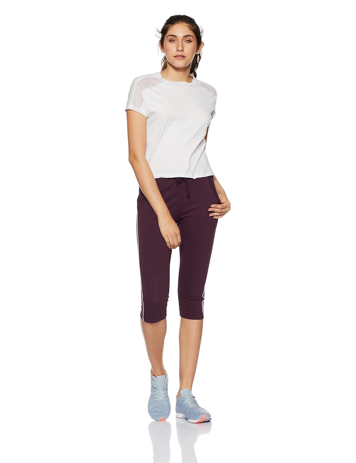 macrowoman women's cotton active capris