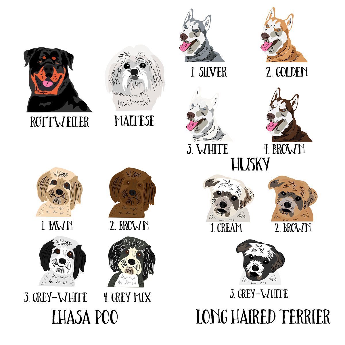 Amazon Com Personalized Dog Bandana Many Breeds Handmade