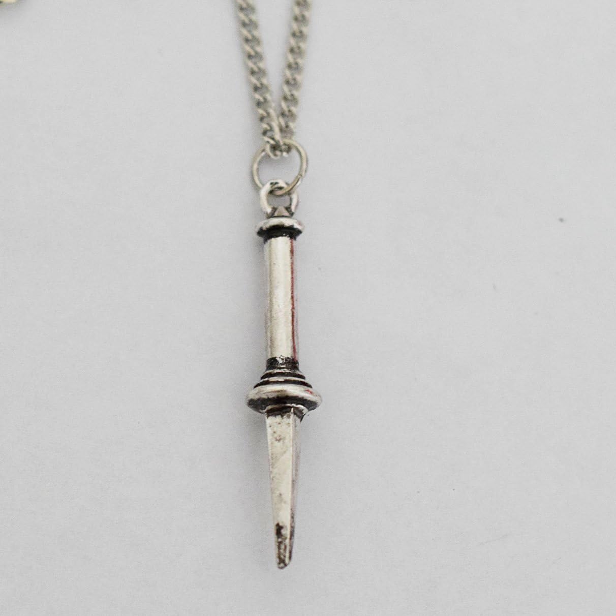 Amazon Com Supernatural Metal Angel Blade Necklace Charm Necklace Pendant Arts Crafts Sewing