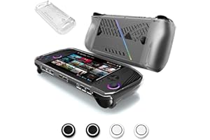 Aircawin Case for Asus ROG Ally X Case Clear 2024,Clear Case Case for Rog Ally X Handheld Game Console with 4pcs Thumb Stick 