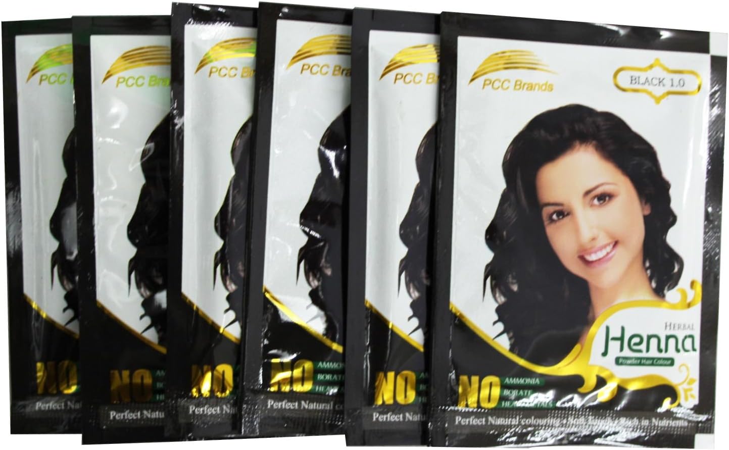 Herbal Henna Powder Hair Colour dye Ammonia Free Available in Natural colours 60g (BLACK)