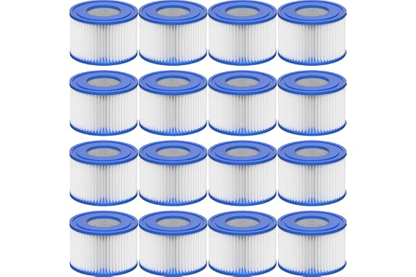 Vickmons Type VI Hot Tub Filter Cartridge Compatible with Lay-Z-Spa, Coleman SaluSpa 90352E, 58323E, 58323 Swimming Pool Pump