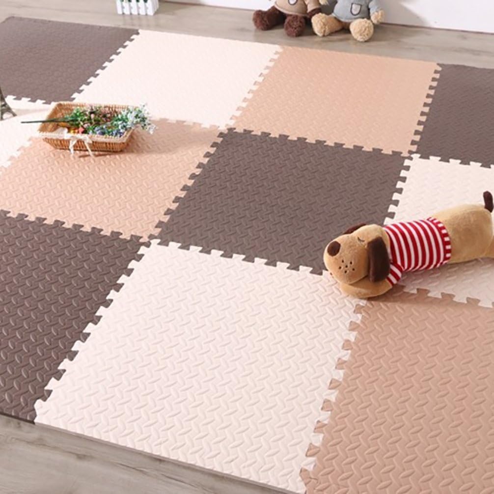JIEJINGMI Decorative rugs,Thickening Climbing mat Stitching Foam mats Bedroom Living room Tatami mats-AJ