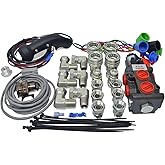 Summit Hydraulics Hydraulic Multiplier Diverter Solenoid Selector Valve w/Joystick Handle Switch & Ag Coupler Kit