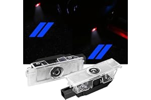 QIANJIANG 2PCS Never Fade Door Lights Logo for Dodge Challenger 2015-Present, Courtesy LED Welcome Puddle Projection Light Lamps Accessories (Blue)