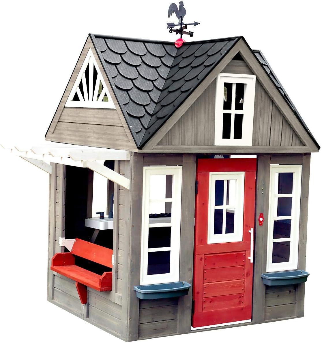 kidkraft stonewood outdoor playhouse