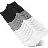 wernies No Show Socks Womens 8 Pairs, Ankle Non Slip Low Short Invisible Thin Liner Socks