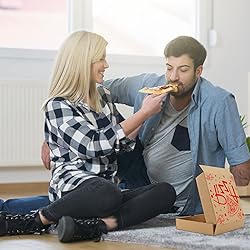 15 Pcs Pizza Boxes, 7.3 x 7.3 x 1.6" Kraft