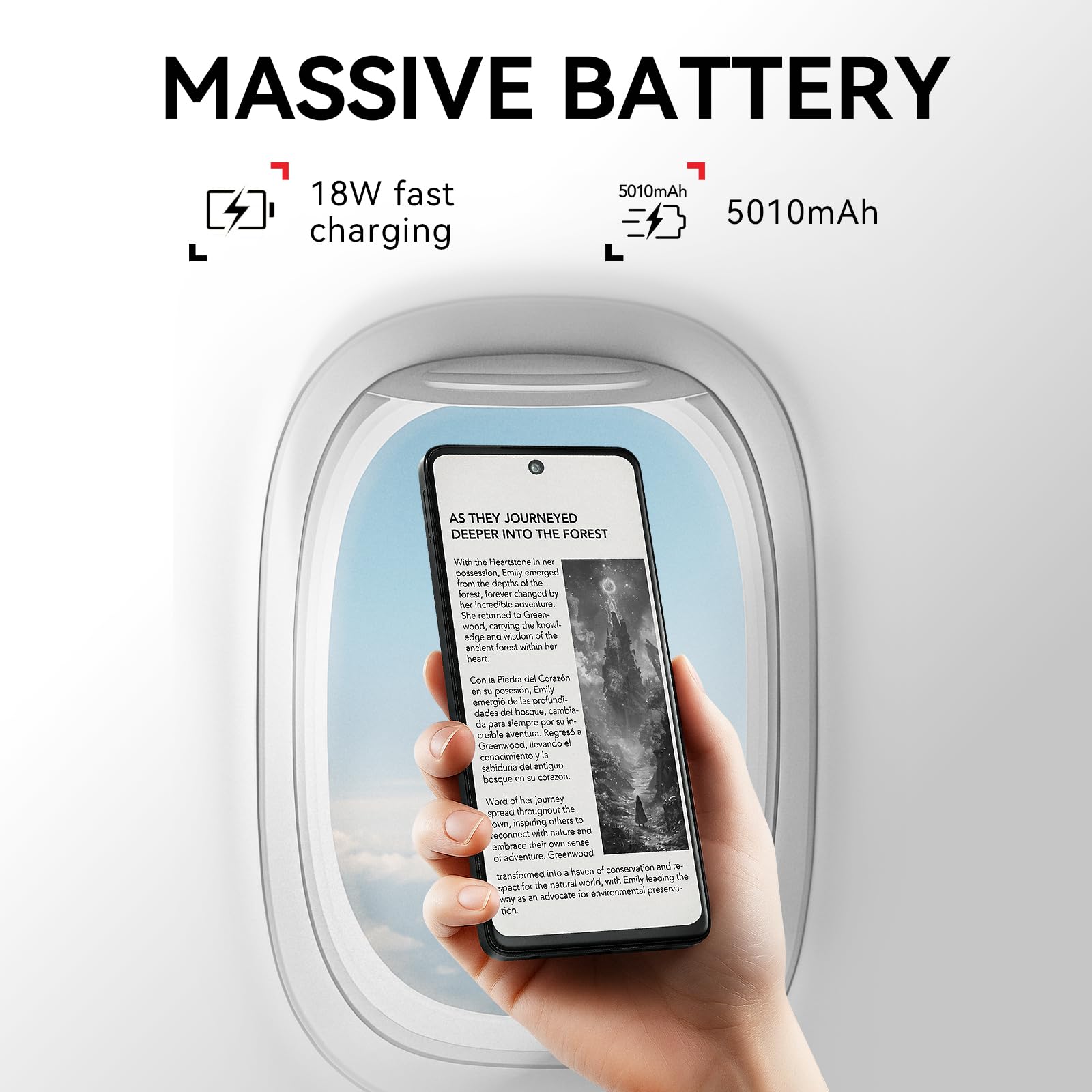 TCL 60 XE NXTPAPER 5G Cell Phone, AT&T, T-Mobile & Verizon Unlocked Android Smartphone, 8GB+256GB, 6.8