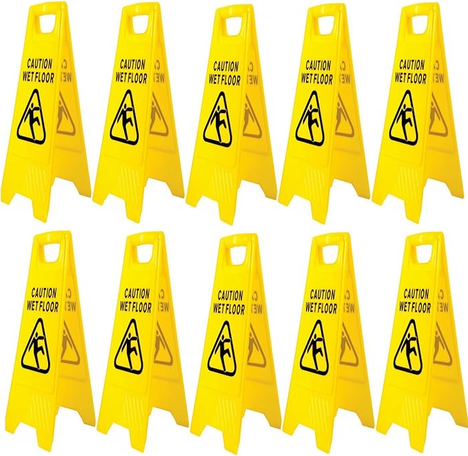 (Pack of 10) Wet floor Sign 'A' Frame Safety Signs Amazon.co.uk DIY