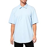 BOSS Men's Stretch Poplin Short Sleeve Button Down Shirt