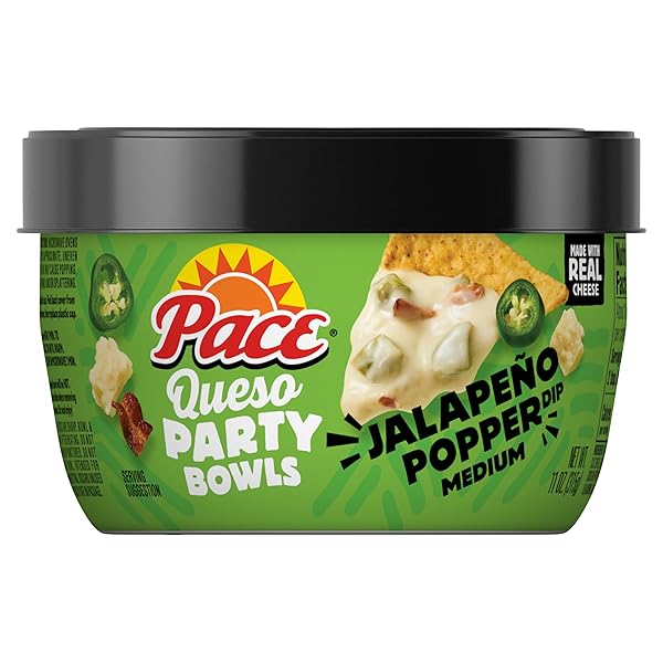 PACE JALAPENO POPPER DIP, CHEESE DIP, 11 OZ MICROWAVABLE BOWL