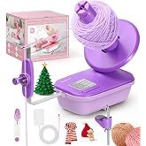 Electric Yarn Winder, High-Speed Yarn Ball Winder with 3 Adjustable Gears | 4-10oz Large Capacity Yarn Spinner for Knitting &amp; Crocheting, Purple Gift for Craft Lovers