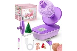 DOUBLECARE Electric Yarn Winder for Crocheting High Speed, Upgrade Three Gears Adjustable 4-10oz Large Capacity Automatic Yarn Ball Winder, Yarn Spinner