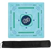 31.5 x 31.5 Inch American Mahjong Mat, Rubber Game Mat with Carry Bag | Gaming Mat for Table, Anti Slip &amp; Noise Reduction Board Gaming Mats for Mahjong/Poker/Board Games/Card Games