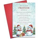 RollupJoy Funny Christmas Card for Friends, Friendship Christmas Card for Him Her, Cute Xmas Gifts for Bestie Coworkers, To Very Special Friends Cards