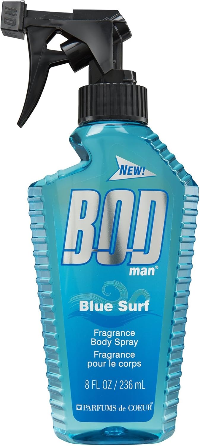 BOD Man Fragrance Body Spray, Blue Surf 
