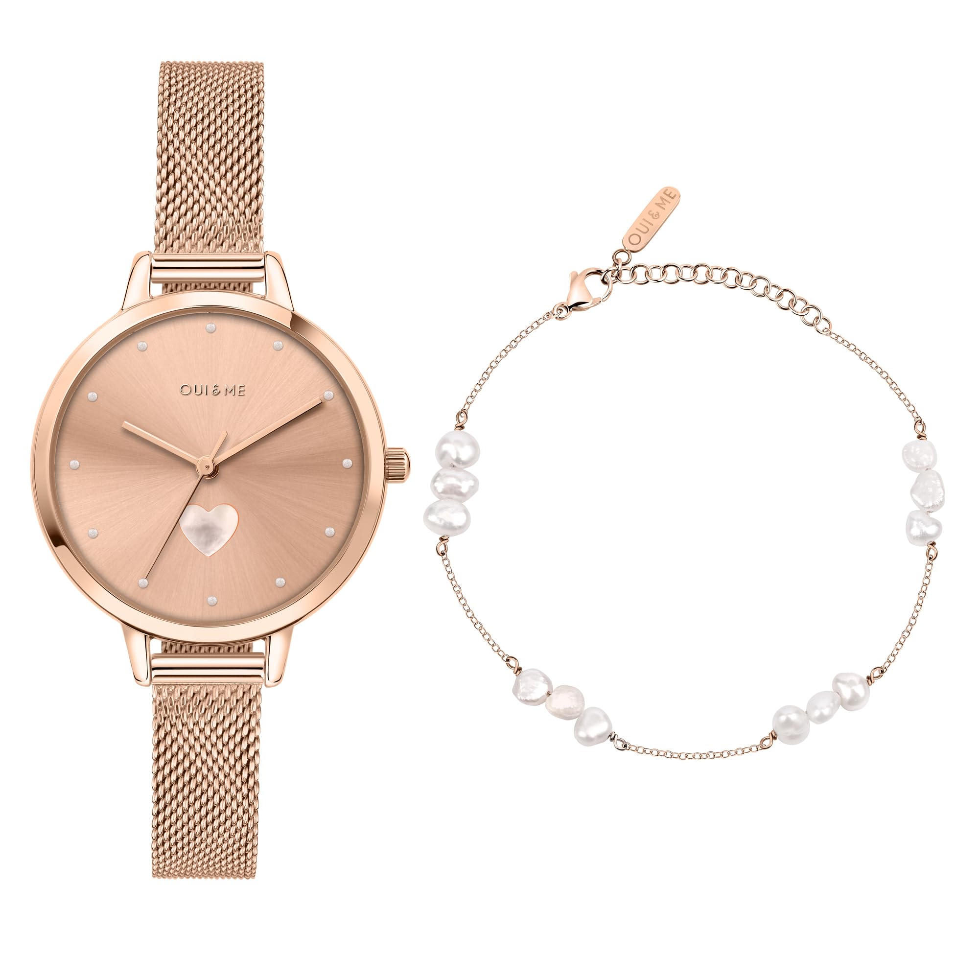 Oui&me Amourette Women's Watch Time Only Made of Steel, Pvd Rose Gold - ME010194
