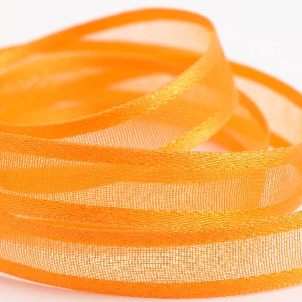 Italian Options - Satin Edge Organza Ribbon - 38mm x 25M - Orange — image 1