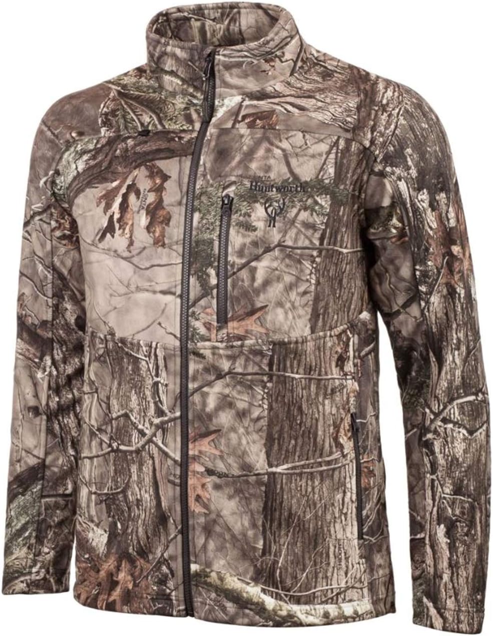 Huntworth Men's Mid Weight Windproof Soft Shell Jacket (Hood)|Disruption Camo