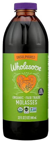 WHOLESOME FT ORGANIC MOLASSES 32OZ BOTTLE, 1-PACK